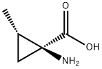 Cyclopropanecarboxylic acid, 1-amino-2-methyl-, (1S,2S)- Struktur