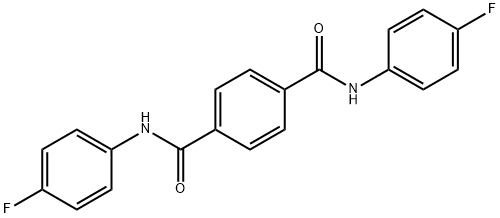 1-N,4-N-bis(4-fluorophenyl)benzene-1,4-dicarboxamide Struktur