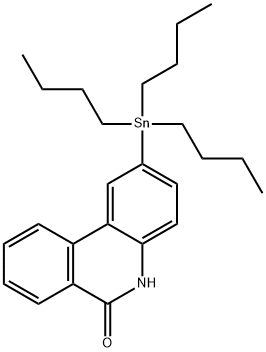 6(5H)-Phenanthridinone, 2-(tributylstannyl)- Struktur