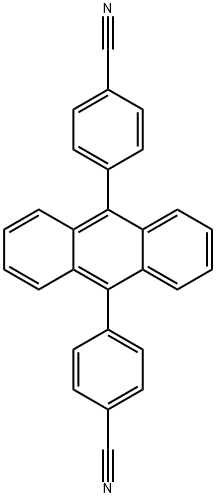 4,4'-(anthracene-9,10-diyl)dibenzonitrile Struktur