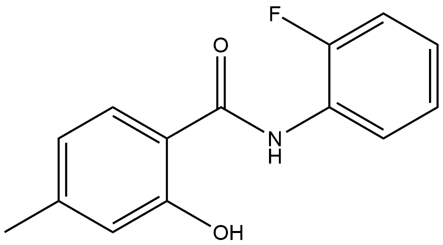 N-(2-Fluorophenyl)-2-hydroxy-4-methylbenzamide Struktur