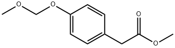 Benzeneacetic acid, 4-(methoxymethoxy)-, methyl ester Struktur