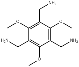 1,3,5-Benzenetrimethanamine, 2,4,6-trimethoxy- Struktur