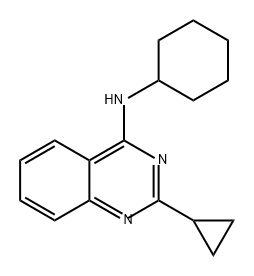 4-Quinazolinamine, N-cyclohexyl-2-cyclopropyl- Struktur