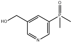 3-Pyridinemethanol, 5-(dimethylphosphinyl)- Struktur