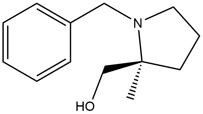 (S)-(1-benzyl-2-methylpyrrolidin-2-yl)methanol Structure