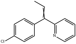 Pyridine, 2-[1-(4-chlorophenyl)-1-propen-1-yl]- Struktur