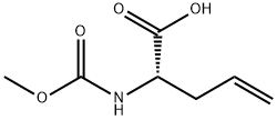 4-Pentenoic acid, 2-[(methoxycarbonyl)amino]-, (2S)- Struktur