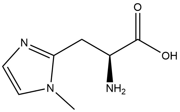 1H-Imidazole-2-propanoic acid, α-amino-1-methyl-, (αS)- Struktur