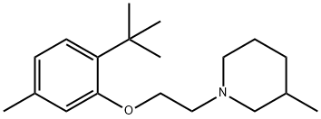 1-[2-[2-(1,1-Dimethylethyl)-5-methylphenoxy]ethyl]-3-methylpiperidine Struktur