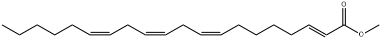 2,8,11,14-Eicosatetraenoic acid, methyl ester, (2E,8Z,11Z,14Z)- Struktur