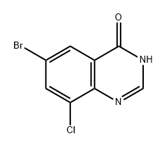 4(3H)-Quinazolinone, 6-bromo-8-chloro- Struktur