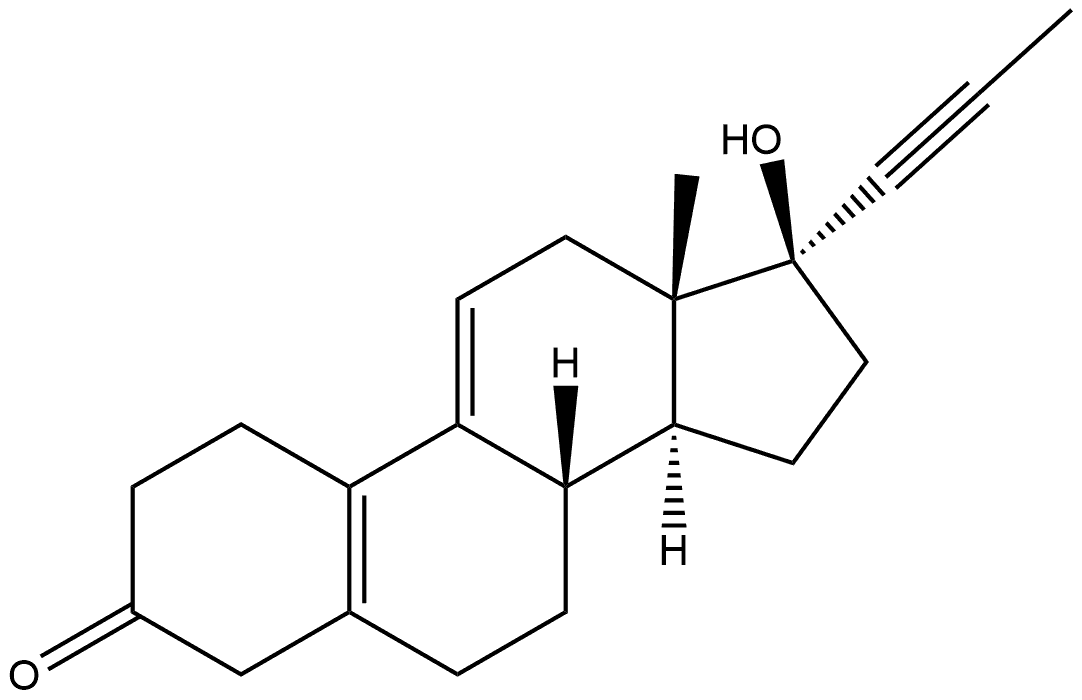 17β-Hydroxy-17-(1-propynyl)estra-5(10),9(11)-dien-3-one Struktur