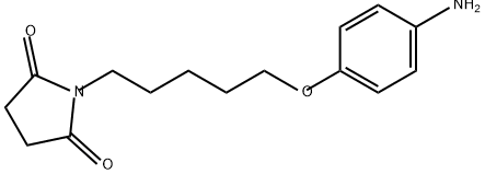 2,5-Pyrrolidinedione, 1-[5-(4-aminophenoxy)pentyl]- Struktur