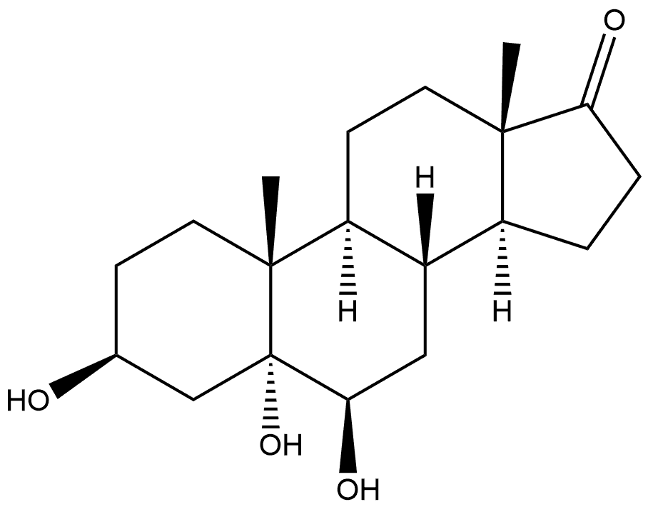 Androstan-17-one, 3,5,6-trihydroxy-, (3β,5α,6β)- Struktur