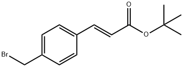 2-Propenoic acid, 3-[4-(bromomethyl)phenyl]-, 1,1-dimethylethyl ester, (2E)- Struktur