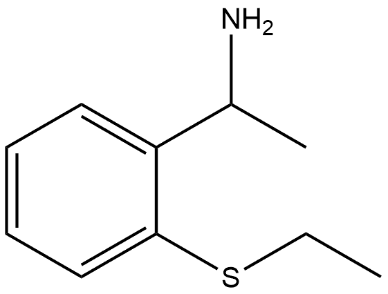 1-(2-(ethylthio)phenyl)ethanamine Struktur