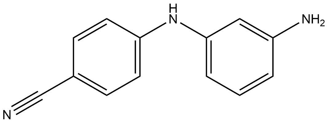 4-[(3-Aminophenyl)amino]benzonitrile Struktur