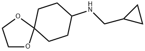 N-(cyclopropylmethyl)-1,4-dioxaspiro[4.5]decan-8-amine Struktur