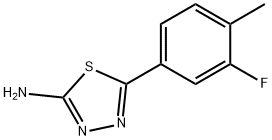 5-(3-fluoro-4-methylphenyl)-1,3,4-thiadiazol-2-amine Struktur