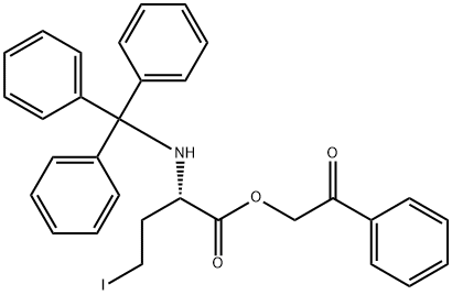 Butanoic acid, 4-iodo-2-[(triphenylmethyl)amino]-, 2-oxo-2-phenylethyl ester, (S)- (9CI)