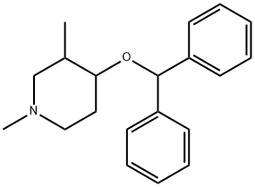 Piperidine, 4-(diphenylmethoxy)-1,3-dimethyl- Struktur