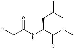 N-(2-Chloroacetyl)-L-leucine methyl ester Struktur