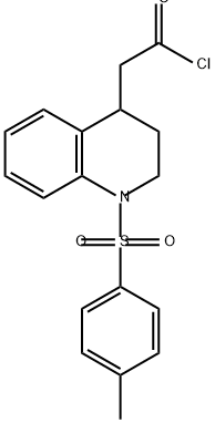 4-Quinolineacetyl chloride, 1,2,3,4-tetrahydro-1-[(4-methylphenyl)sulfonyl]- Structure