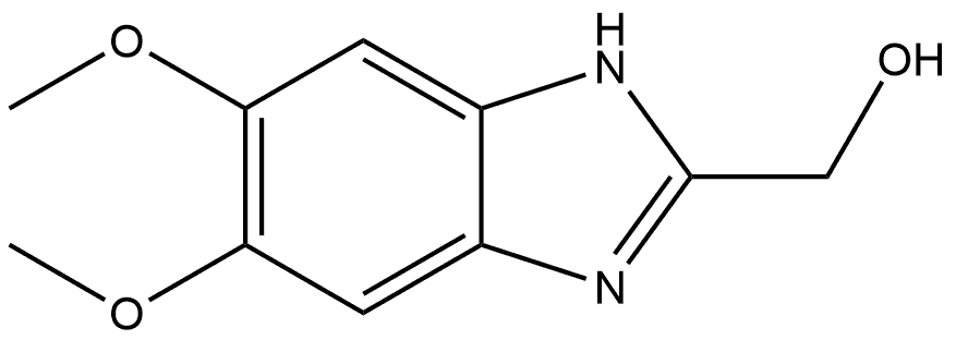 (5,6-dimethoxy-1H-benzimidazol-2-yl)methanol Struktur