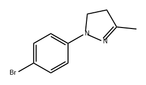 1H-Pyrazole, 1-(4-bromophenyl)-4,5-dihydro-3-methyl- Struktur