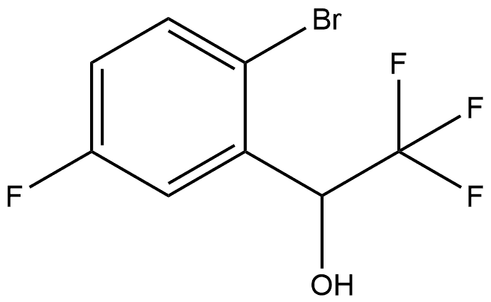 Benzenemethanol, 2-bromo-5-fluoro-α-(trifluoromethyl)- Struktur