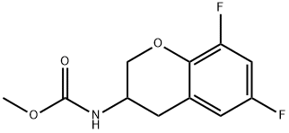 methyl N-(6,8-difluorochroman-3-yl)carbamate Struktur