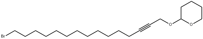 2H-Pyran, 2-[(15-bromo-2-pentadecyn-1-yl)oxy]tetrahydro- Struktur