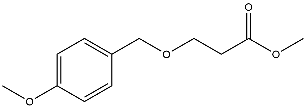 Methyl 3-[(4-methoxyphenyl)methoxy]propanoate Struktur