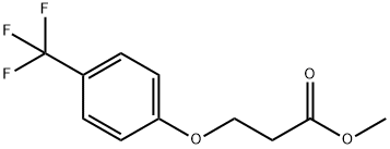 methyl 3-[4-(trifluoromethyl)phenoxy]propanoate Struktur