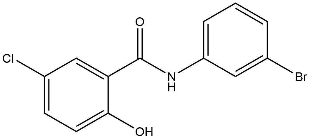 N-(3-Bromophenyl)-5-chloro-2-hydroxybenzamide Struktur