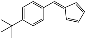 Benzene, 1-(2,4-cyclopentadien-1-ylidenemethyl)-4-(1,1-dimethylethyl)- Struktur