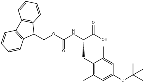 (9H-Fluoren-9-yl)MethOxy]Carbonyl Tyr(2,6-Me2,4-tBu)-OH Struktur