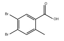 Benzoic acid, 4,5-dibromo-2-methyl- Struktur