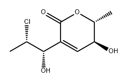 2H-Pyran-2-one, 3-[(1S,2S)-2-chloro-1-hydroxypropyl]-5,6-dihydro-5-hydroxy-6-methyl-, (5S,6R)-