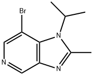 7-bromo-2-methyl-1-(1-methylethyl)-1H-imidazo[4,5-c]pyridine Struktur