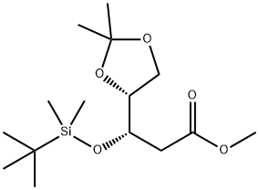 D-erythro-Pentonic acid, 2-deoxy-3-O-[(1,1-dimethylethyl)dimethylsilyl]-4,5-O-(1-methylethylidene)-, methyl ester