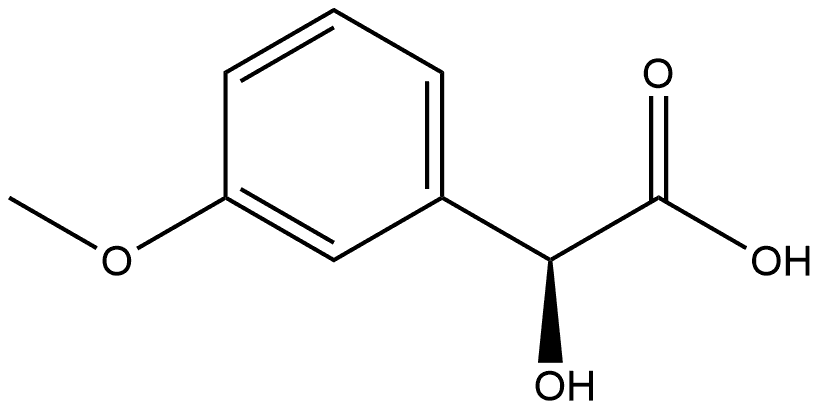 Benzeneacetic acid, α-hydroxy-3-methoxy-, (αS)- Struktur