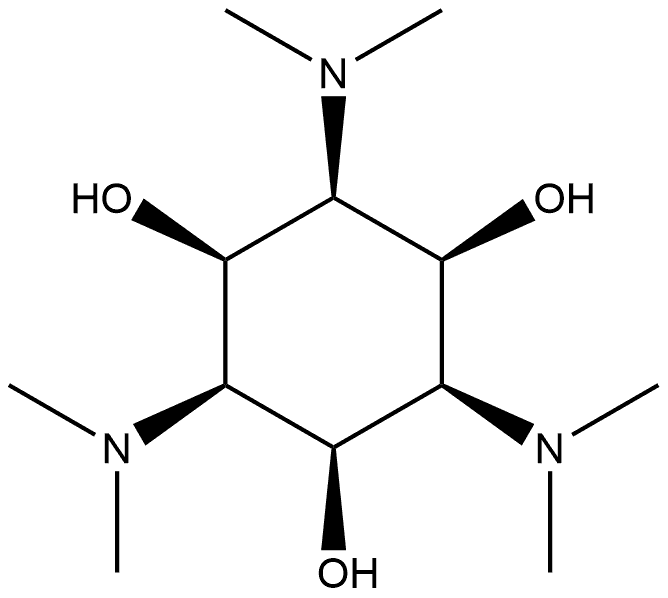 1,3,5-trideoxy-1,3,5-tris(dimethylamino)-cis-inositol Struktur