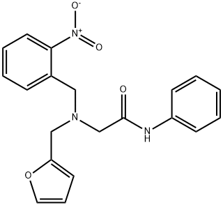 Acetamide, 2-[(2-furanylmethyl)[(2-nitrophenyl)methyl]amino]-N-phenyl-|化合物 Z164597606