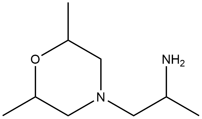 4-Morpholineethanamine,α,2,6-trimethyl- Struktur