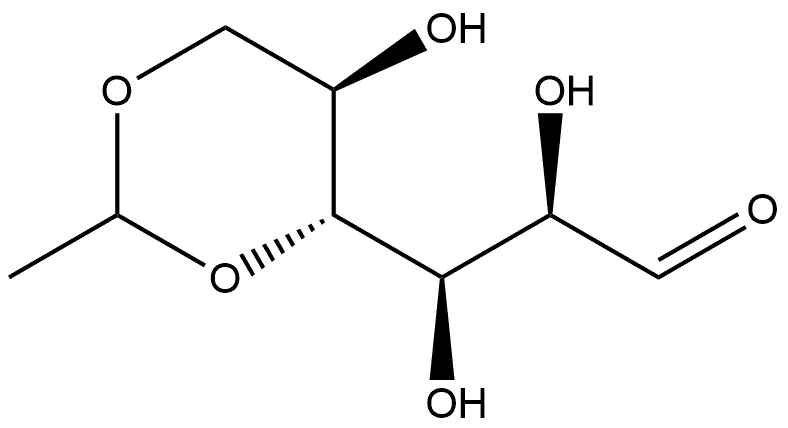 D-Glucose, 4,6-O-(1R)-ethylidene- Struktur