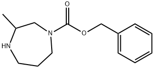 1H-1,4-Diazepine-1-carboxylic acid, hexahydro-3-methyl-, phenylmethyl ester Struktur