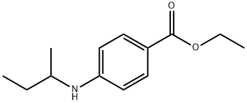 Benzoic acid, 4-[(1-methylpropyl)amino]-, ethyl ester Struktur