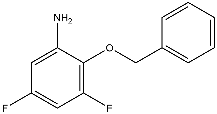 2-(benzyloxy)-3,5-difluoroaniline Struktur